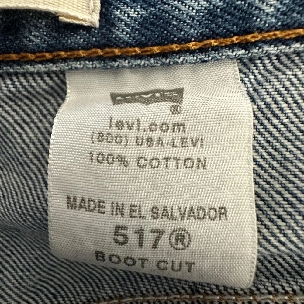 Levi's Mens 517 Boot Cut Jeans Blue 38x30 Western Cowboy Denim